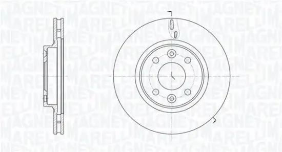 Bremsscheibe Vorderachse MAGNETI MARELLI 361302040786 Bild Bremsscheibe Vorderachse MAGNETI MARELLI 361302040786