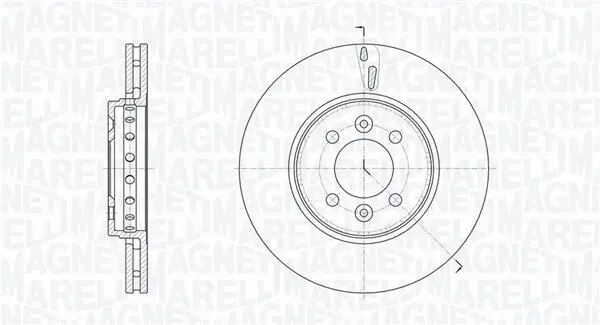 Bremsscheibe MAGNETI MARELLI 361302040787