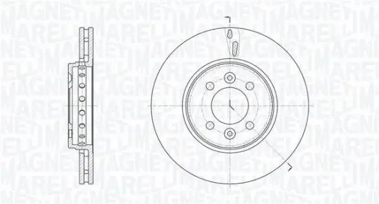 Bremsscheibe Vorderachse MAGNETI MARELLI 361302040787 Bild Bremsscheibe Vorderachse MAGNETI MARELLI 361302040787