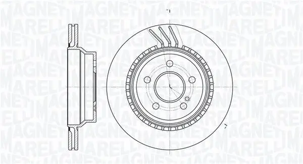 Bremsscheibe MAGNETI MARELLI 361302040812