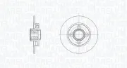 Bremsscheibe Hinterachse MAGNETI MARELLI 361302040818