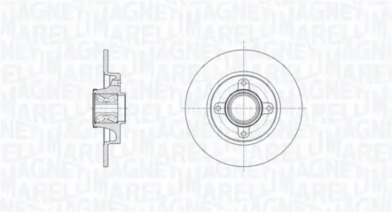 Bremsscheibe MAGNETI MARELLI 361302040818 Bild Bremsscheibe MAGNETI MARELLI 361302040818