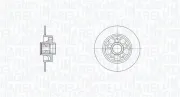 Bremsscheibe Hinterachse MAGNETI MARELLI 361302040819