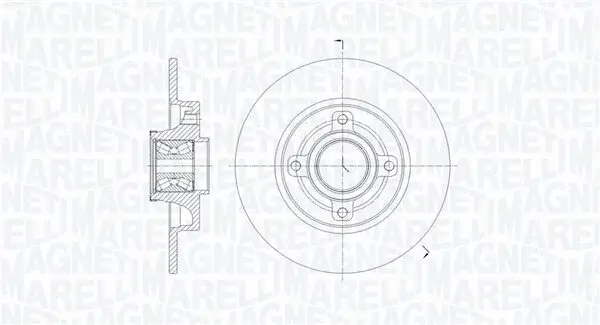 Bremsscheibe MAGNETI MARELLI 361302040821