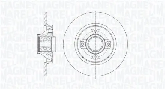 Bremsscheibe MAGNETI MARELLI 361302040823 Bild Bremsscheibe MAGNETI MARELLI 361302040823