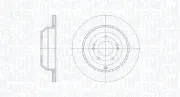Bremsscheibe Hinterachse MAGNETI MARELLI 361302040826