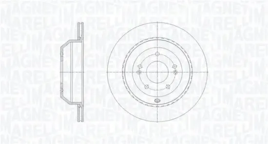 Bremsscheibe Hinterachse MAGNETI MARELLI 361302040826 Bild Bremsscheibe Hinterachse MAGNETI MARELLI 361302040826