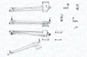 Wischergestänge 12 V vorne MAGNETI MARELLI 085570168010