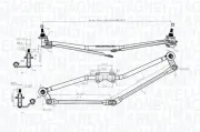 Wischergestänge 12 V MAGNETI MARELLI 085570170010