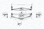 Wischergestänge 12 V MAGNETI MARELLI 085570190010