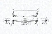 Wischergestänge 12 V vorne MAGNETI MARELLI 085570191010