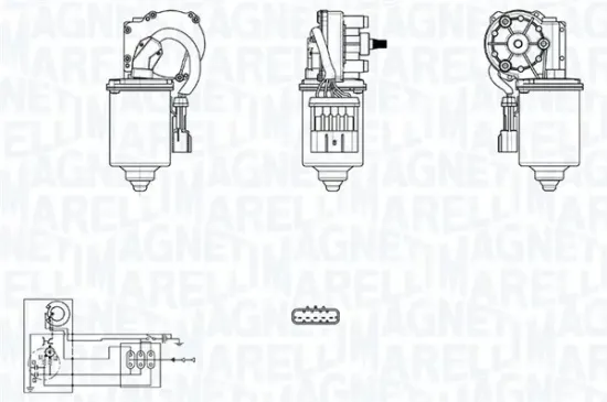 Wischermotor 12 V vorne MAGNETI MARELLI 064300414010 Bild Wischermotor 12 V vorne MAGNETI MARELLI 064300414010