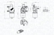 Wischermotor 12 V MAGNETI MARELLI 064043803010