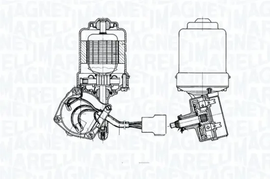 Wischermotor 12 V vorne MAGNETI MARELLI 064355601010 Bild Wischermotor 12 V vorne MAGNETI MARELLI 064355601010
