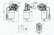 Wischermotor 12 V vorne MAGNETI MARELLI 064370000010