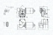 Wischermotor 12 V vorne MAGNETI MARELLI 064370300010
