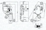 Wischermotor 12 V MAGNETI MARELLI 064371000010