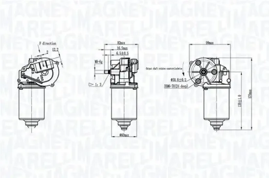 Wischermotor 12 V vorne MAGNETI MARELLI 064371500010 Bild Wischermotor 12 V vorne MAGNETI MARELLI 064371500010