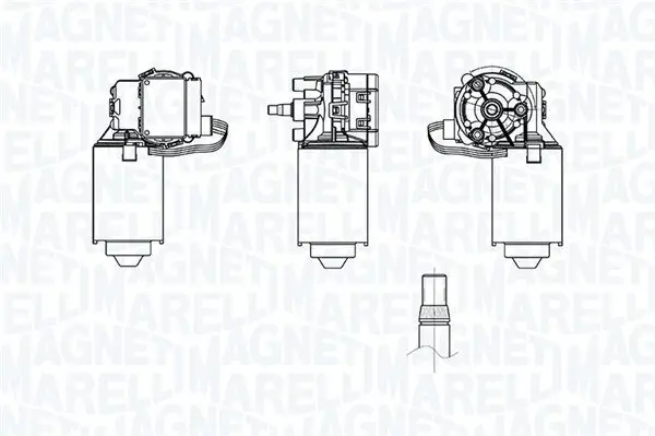 Wischermotor 12 V MAGNETI MARELLI 064373600010