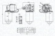 Wischermotor 12 V MAGNETI MARELLI 064373900010