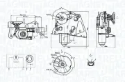 Wischermotor 12 V MAGNETI MARELLI 064374400010