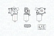 Wischermotor 12 V MAGNETI MARELLI 064375300010