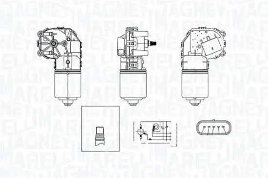 Wischermotor 12 V vorne MAGNETI MARELLI 064375600010 Bild Wischermotor 12 V vorne MAGNETI MARELLI 064375600010