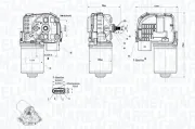 Wischermotor 12 V vorne MAGNETI MARELLI 064375800010