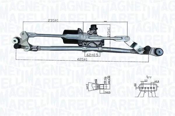 Scheibenreinigungsanlage 12 V vorne MAGNETI MARELLI 064376100010