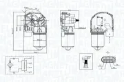 Wischermotor 12 V vorne MAGNETI MARELLI 064377700010