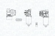 Wischermotor 12 V vorne MAGNETI MARELLI 064378200010