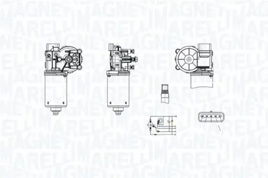 Wischermotor 12 V vorne MAGNETI MARELLI 064381300010 Bild Wischermotor 12 V vorne MAGNETI MARELLI 064381300010