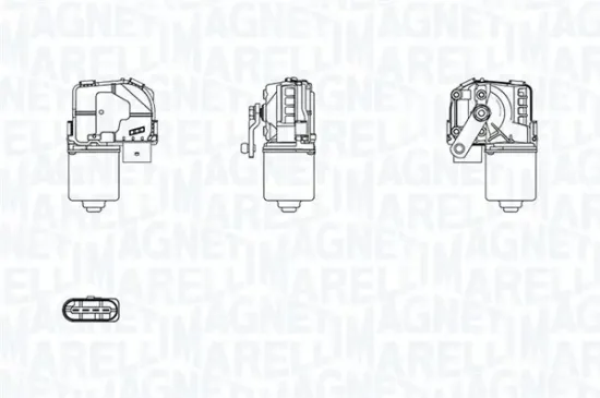 Wischermotor 12 V vorne MAGNETI MARELLI 064383000010 Bild Wischermotor 12 V vorne MAGNETI MARELLI 064383000010