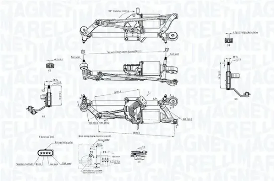 Scheibenreinigungsanlage 12 V vorne MAGNETI MARELLI 064351702010 Bild Scheibenreinigungsanlage 12 V vorne MAGNETI MARELLI 064351702010