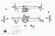 Scheibenreinigungsanlage 12 V vorne MAGNETI MARELLI 064351703010