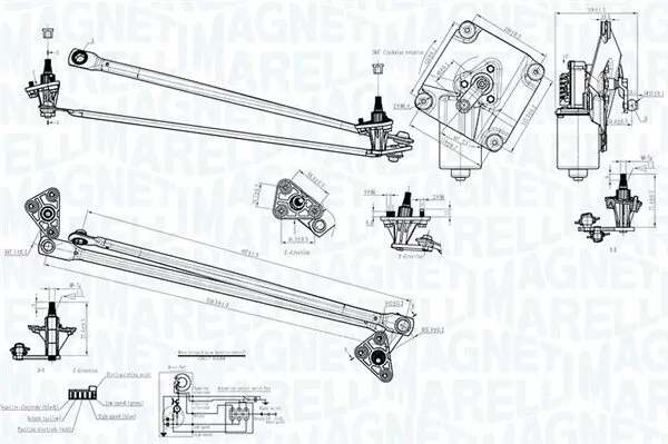 Scheibenreinigungsanlage 12 V vorne MAGNETI MARELLI 064351713010