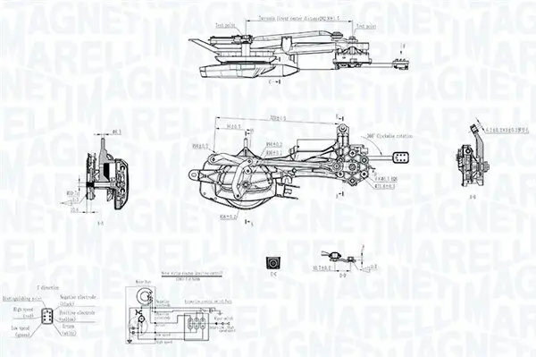 Scheibenreinigungsanlage 12 V vorne MAGNETI MARELLI 064351740010