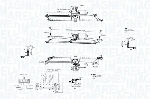 Scheibenreinigungsanlage 12 V vorne MAGNETI MARELLI 064351763010