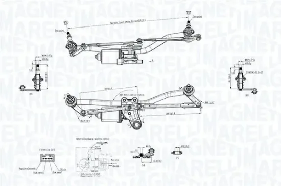 Scheibenreinigungsanlage 12 V vorne MAGNETI MARELLI 064351764010 Bild Scheibenreinigungsanlage 12 V vorne MAGNETI MARELLI 064351764010