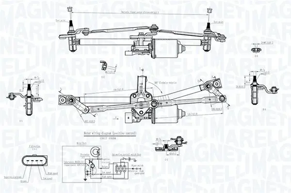 Scheibenreinigungsanlage 12 V vorne MAGNETI MARELLI 064351768010