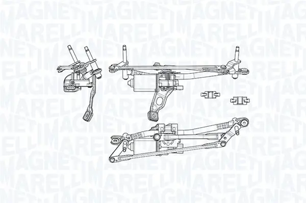 Scheibenreinigungsanlage 12 V vorne MAGNETI MARELLI 064351784010