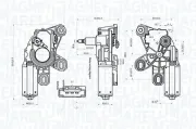 Wischermotor 12 V MAGNETI MARELLI 064071800010