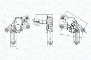 Wischermotor 12 V hinten MAGNETI MARELLI 064072400010