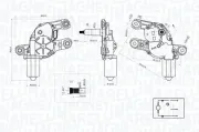 Wischermotor 12 V MAGNETI MARELLI 064073300010