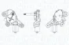Wischermotor 12 V hinten MAGNETI MARELLI 064073400010