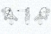 Wischermotor 12 V MAGNETI MARELLI 064073400010