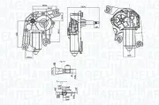 Wischermotor 12 V MAGNETI MARELLI 064074000010