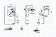 Wischermotor 12 V MAGNETI MARELLI 064074700010