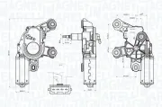 Wischermotor 12 V MAGNETI MARELLI 064074800010