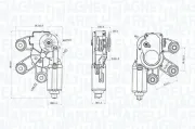 Wischermotor 12 V hinten MAGNETI MARELLI 064074900010